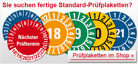 zu unseren Standard-Pr�fplaketten