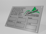 gravierte Typenschilder