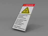 Produktsicherheitsschilder